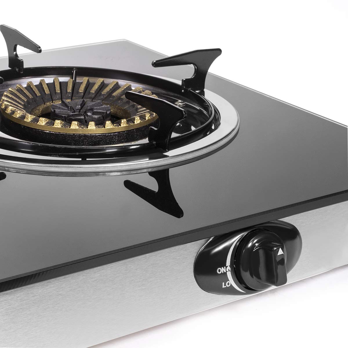 XtremepowerUS Deluxe Propane Gas Range Stove 2 Burner Cooktop Auto