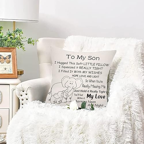Miniatura 5 de Regalos inspiradores para hijo de mamá y papá, fundas de almohada de elefante para cumpleaños, decoración del hogar, funda de almohada para sala de