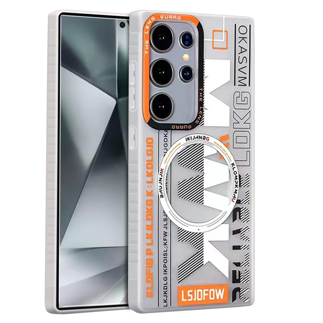 Case for Samsung S24 Ultra -Shock Military-Grade Rugged Phone, Slim,Scratch-Resistant, Precise Cutouts,Anti-Slip Grip,Durability,Protective Covers,White