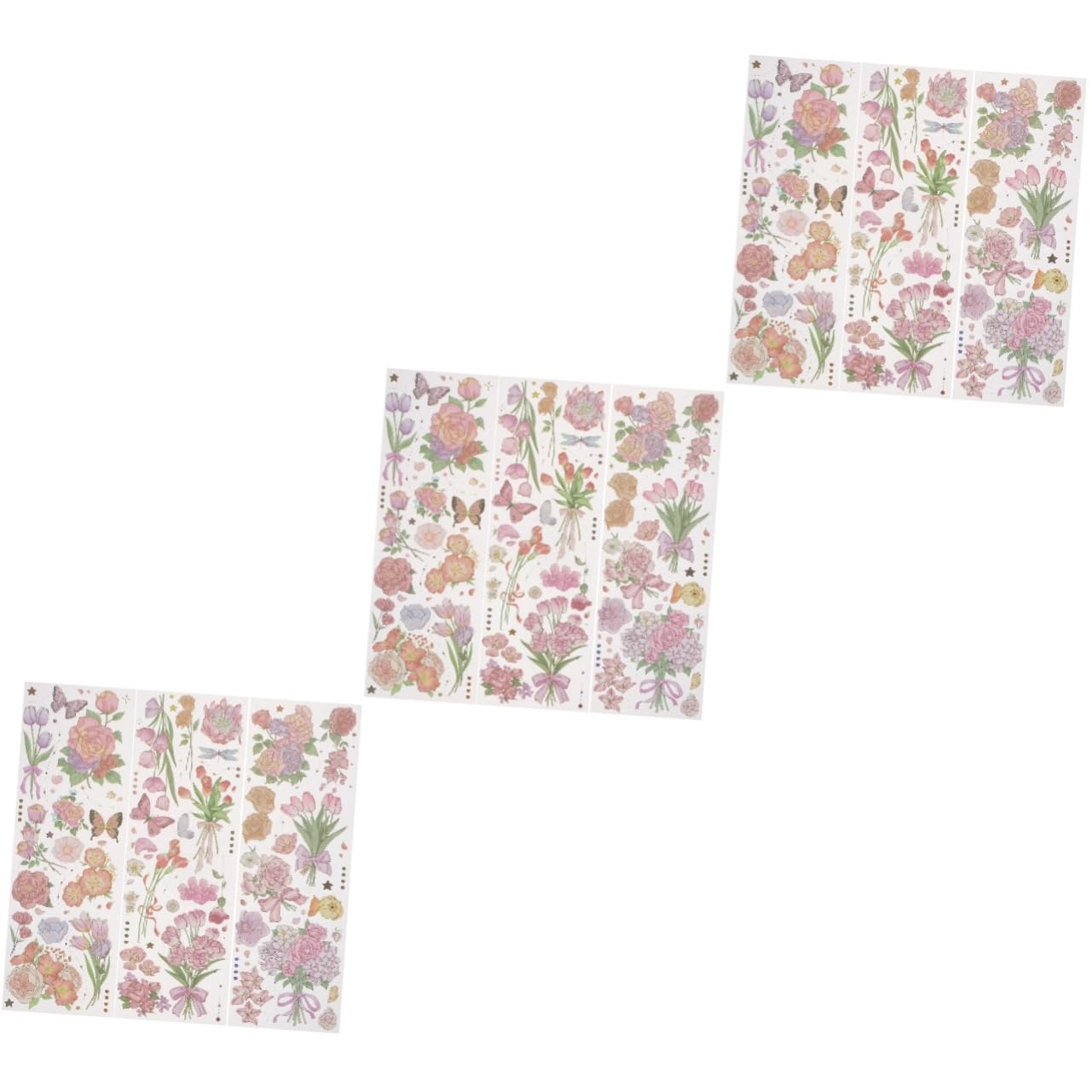Décalcomanies scrapbooking fleurs vintage de qualité supérieure esthétique