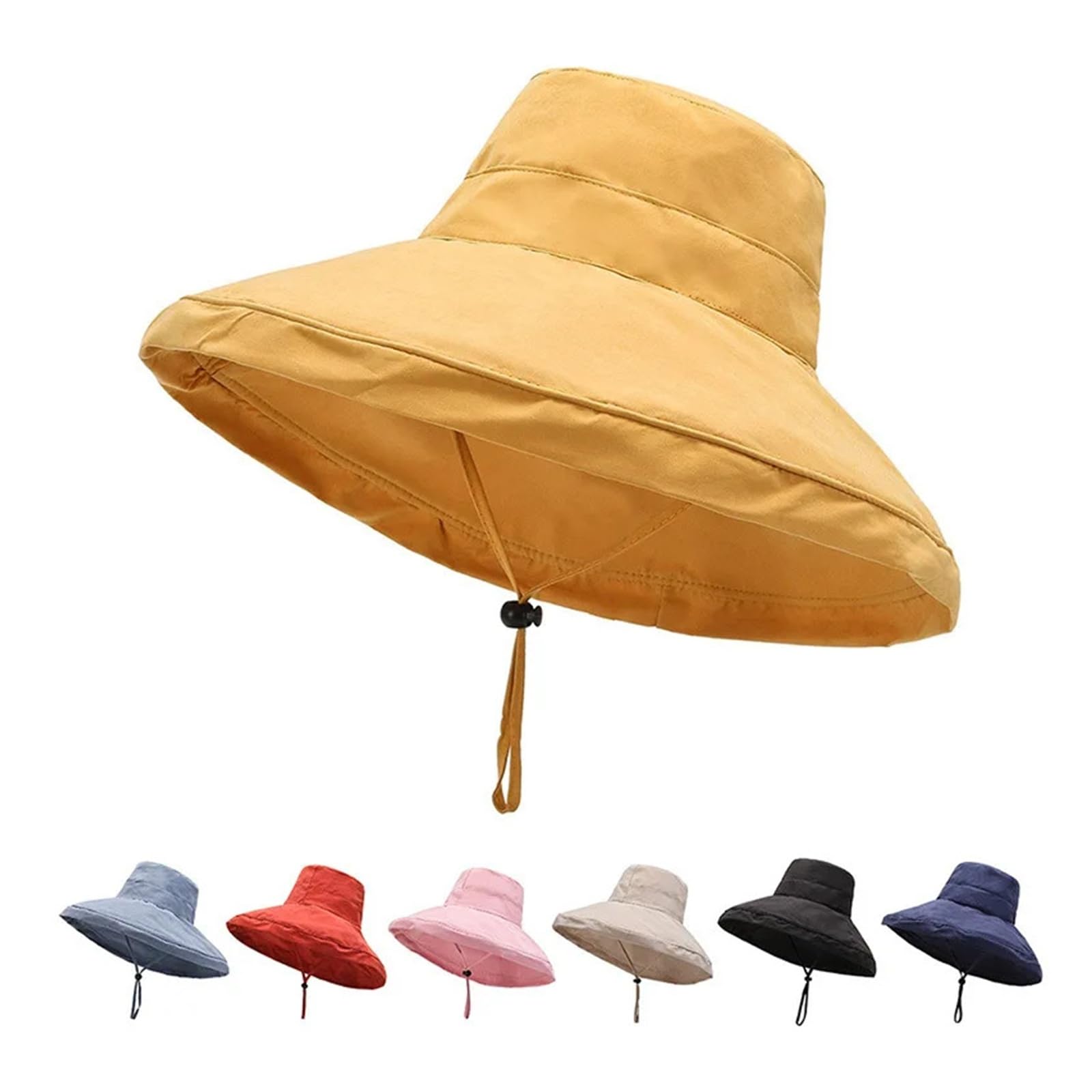 Sombreros de Cubo Playa Plegables Doble Cara Verano for Mujer