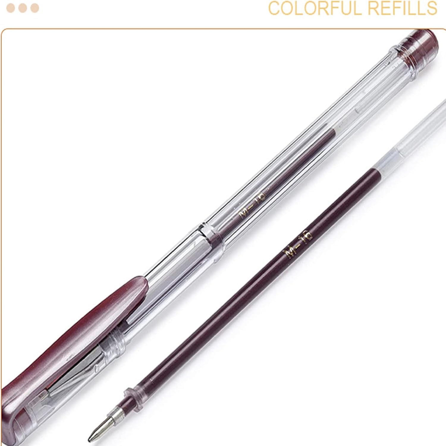Soucolor 60 Gel Pen Refills, Glitter Neon Gel Ink Pen for Coloring Drawing image 2