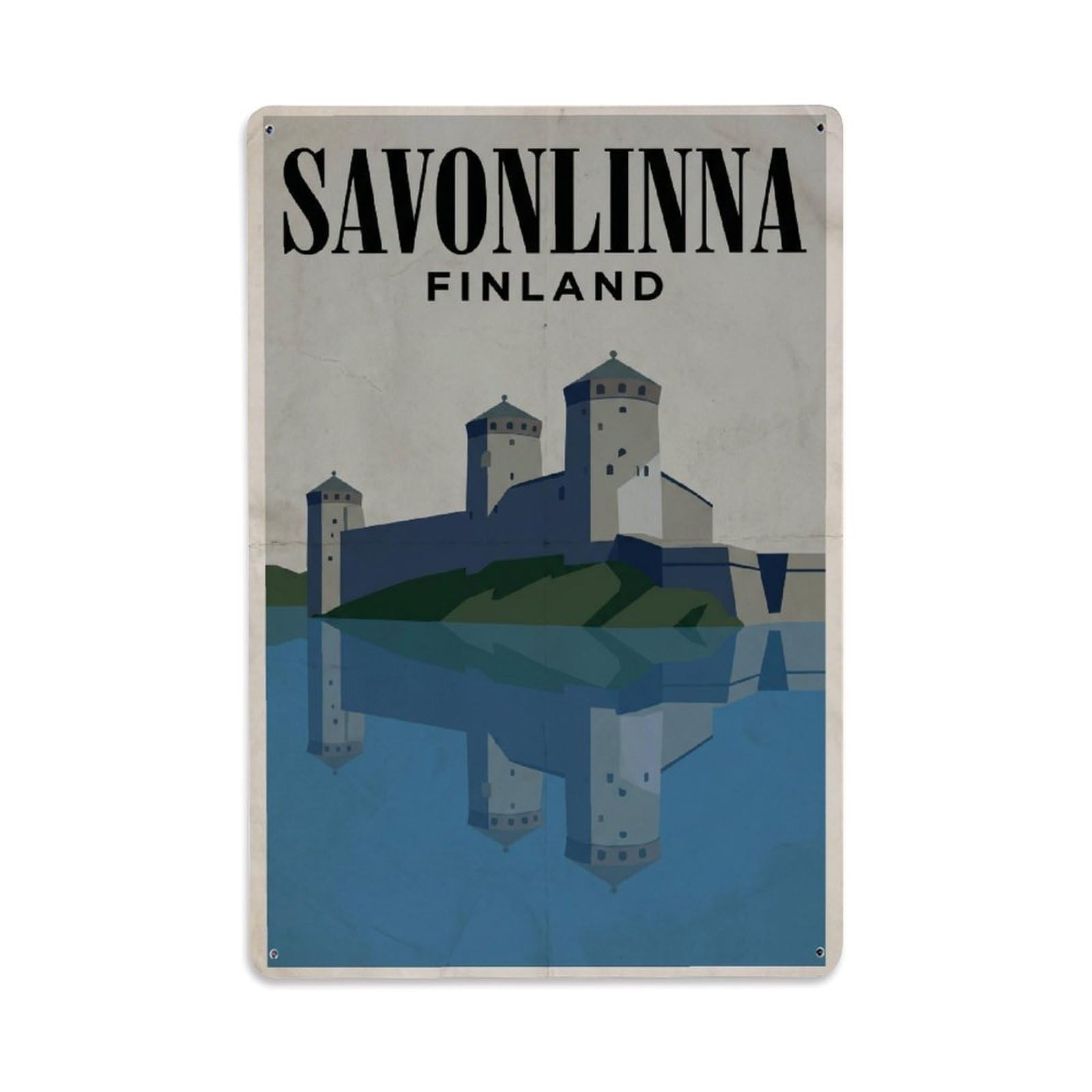 Travel Finland Savonlinna Retro Metal Tin Sign