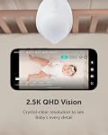 CuboAi Sleep Safety Bundle for Proactive Safety Alerts & Breathing Motion Detection: 2.5K QHD Night Vision WiFi Baby Monitor Camera, 2-way Audio, Temperature & Humidity Sensor, Lullabies & App Control