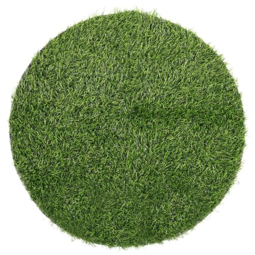 BETOOKY Tapete sin Mantenimiento de Césped Artificial Verde Redondo y Seguro para de Mesa Adecuado para de Mesa