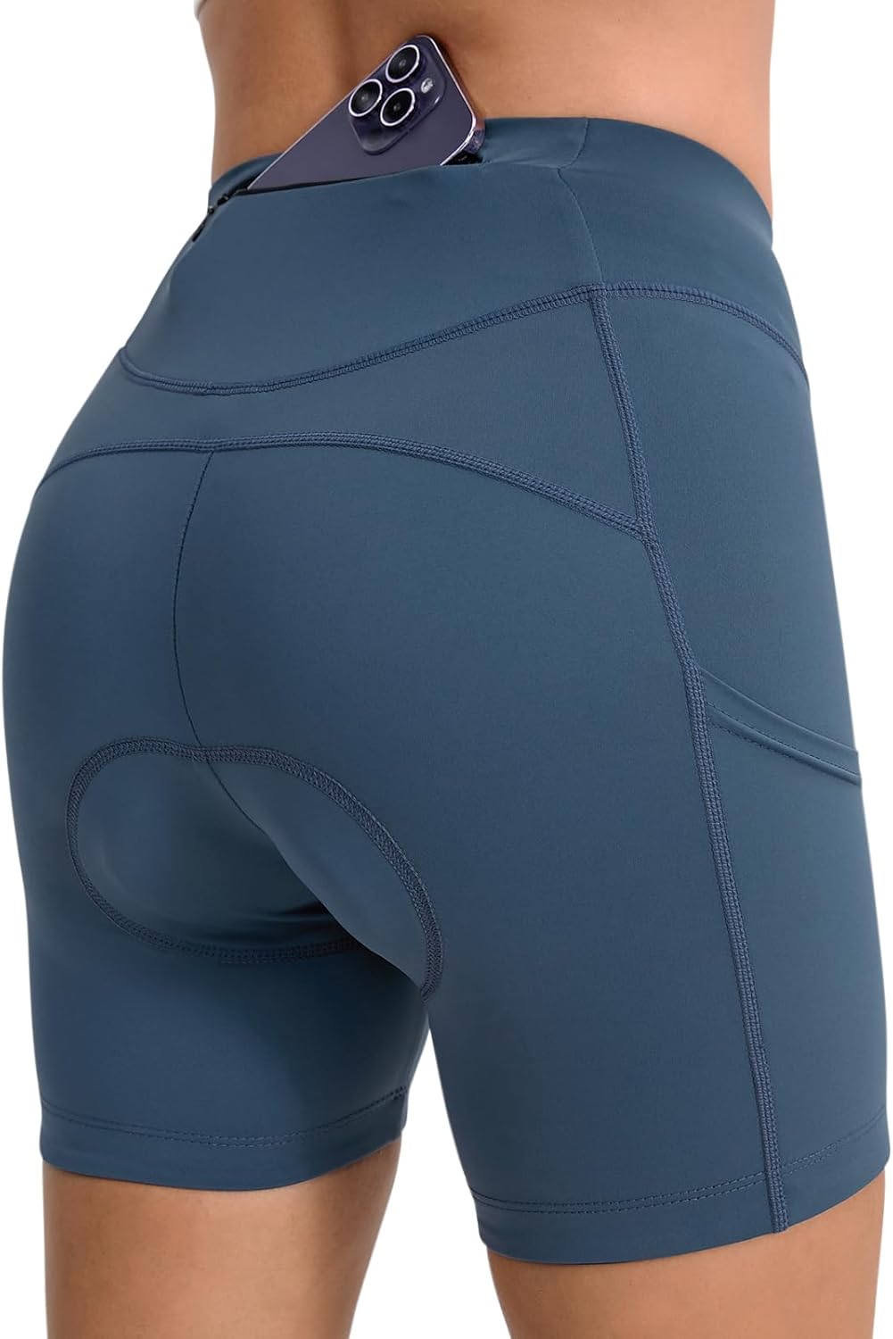 BERGRISAR Women's 4D Padded Bike Shorts Cycling Underwear with 3 Pockets Bicycle Biking Shorts