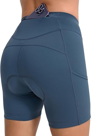 BERGRISAR Womens 4D Padded Bike Shorts High Waist Cycling Shorts