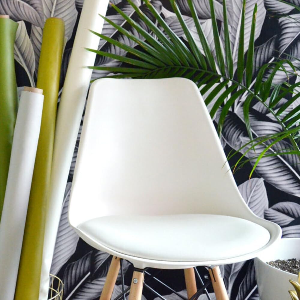 Premium Vinyl, Durable, Marine, Upholstery Fabric, Ash White (Yard)