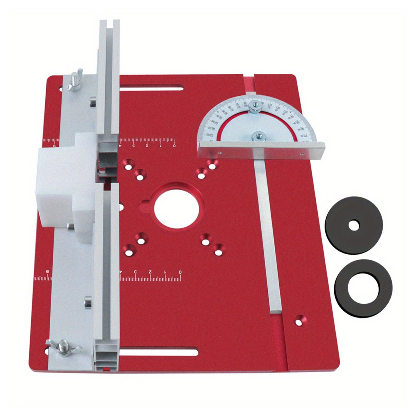 Router Table Insert Plate Aluminum Woodworking Router Table Flipping Plate for Trimmer Woodworking Wood Tool Fence Guide