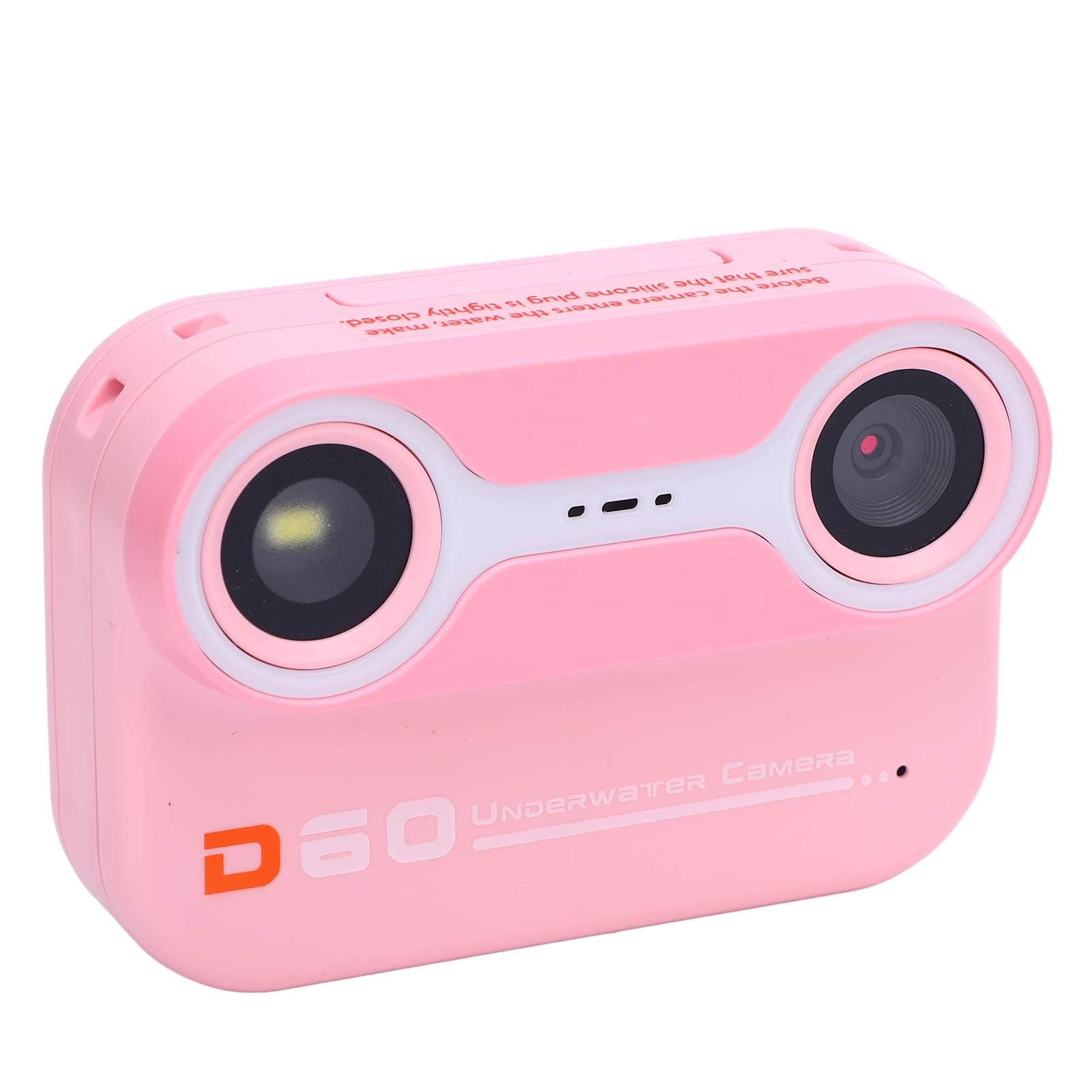 SENECESLI Fotocamera Subacquea Compatta 2K 26MP con Doppio Obiettivo e Zoom 10X per Immersioni e Snorkeling, Schermo IPS HD (PINK)