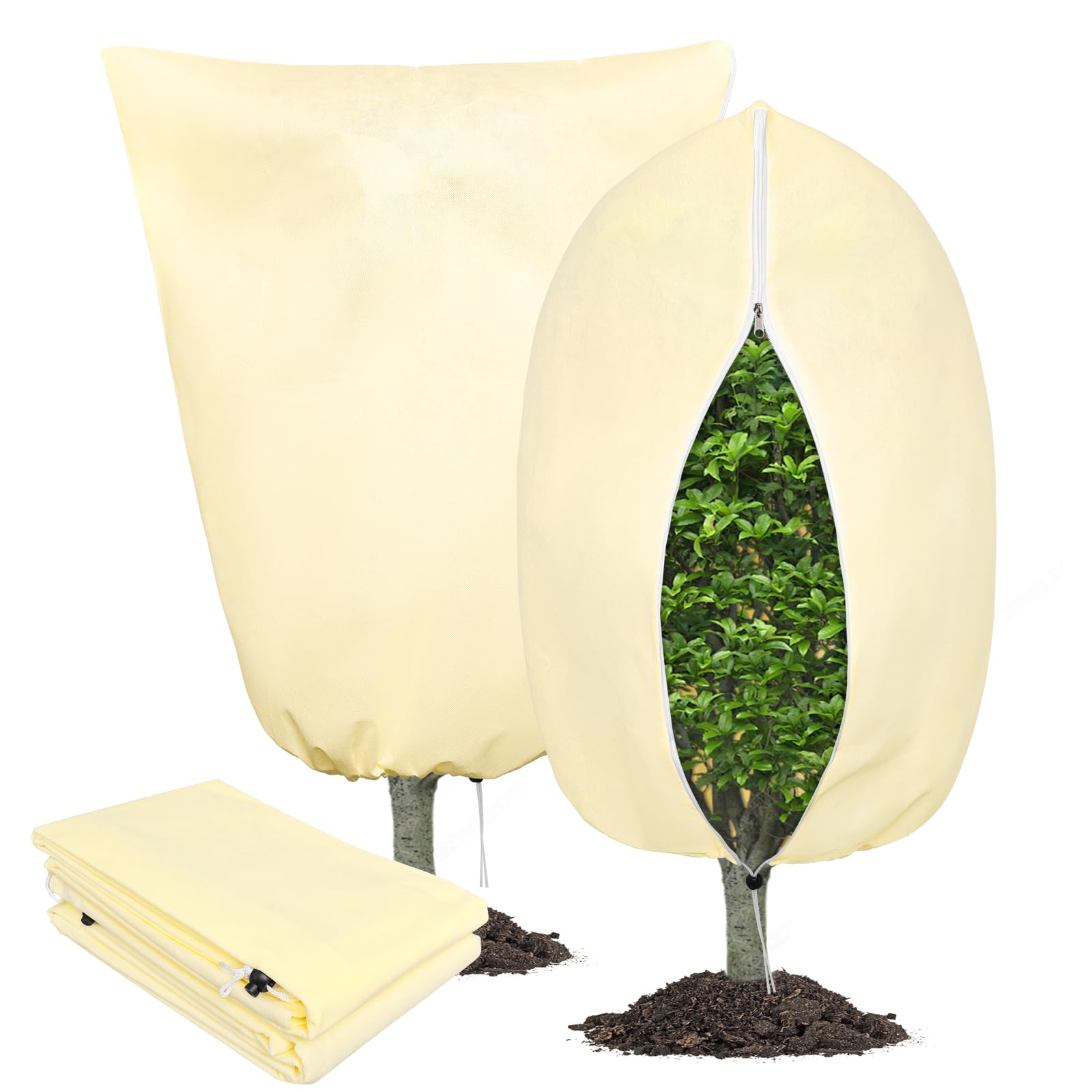 Lot De 4 Protections Hivernales Plantes 80x120cm - Anti-gel Et Respirant