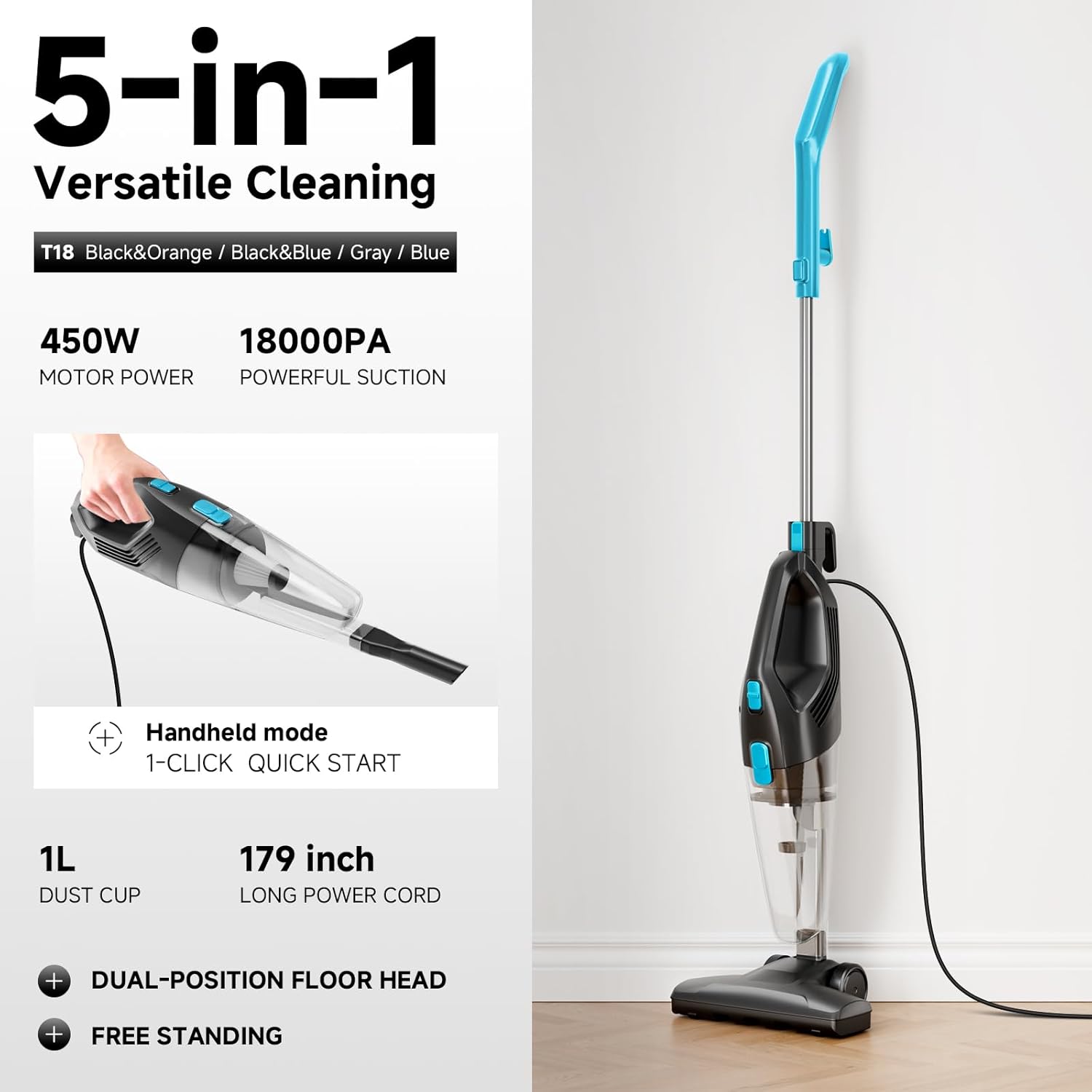 Revolutionize Your Cleaning Routine: The Lightweight 3-in-1 Corded Stick Vacuum Cleaner Review