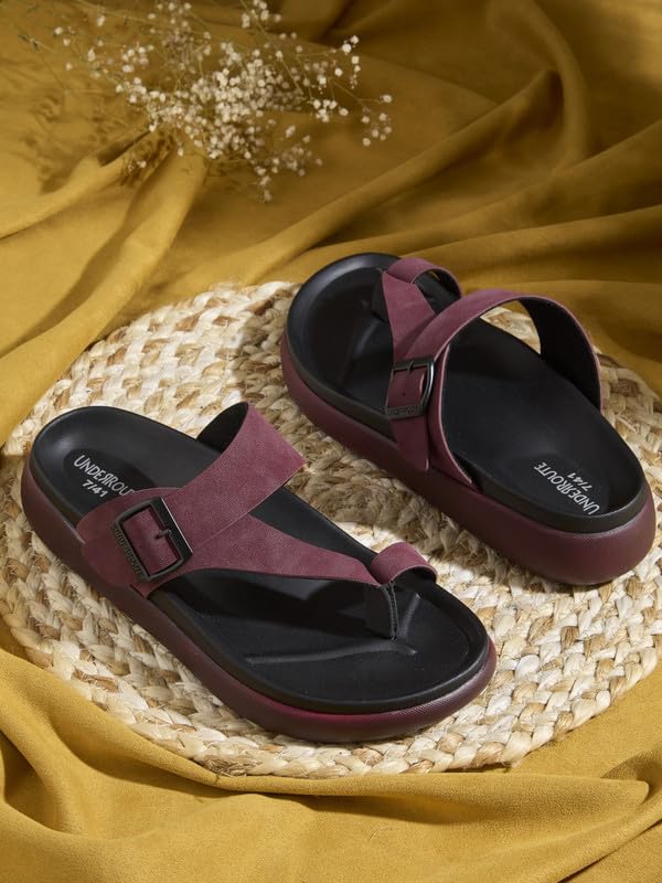 Image of UNDERROUTE mens Underroute Urgh 05 Stylish Durable Soft Footbed Synthetic Casual Sandals for Men Sandal