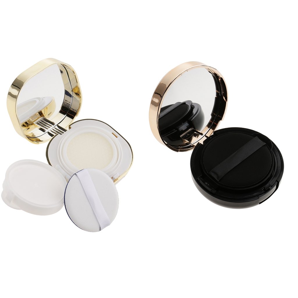 LOSA Empty Luxurious Air Cushion Puff Box BB Cream Container Makeup Case Portable A-image-3