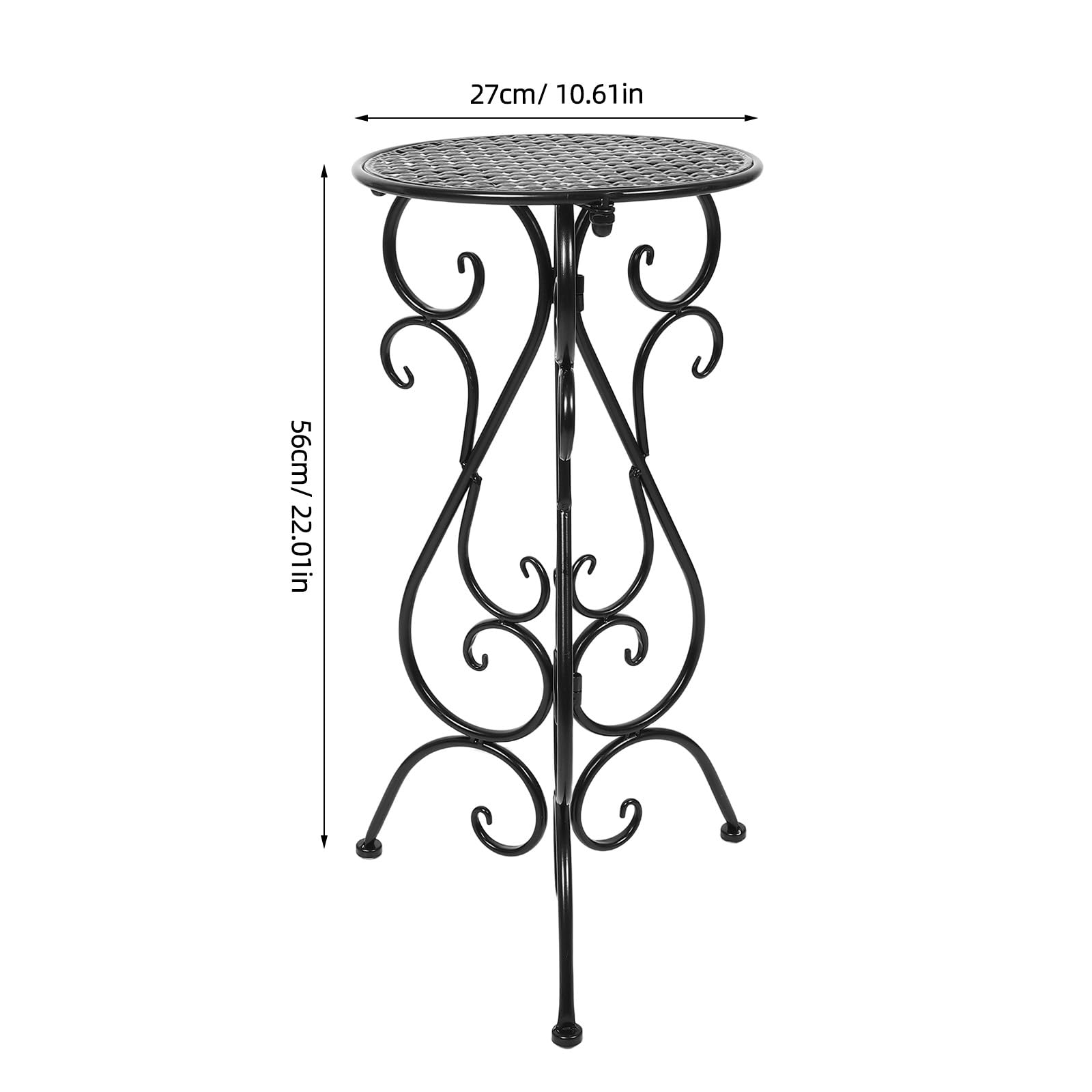 Toddmomy Soporte para bebedero de pájaros para exteriores | Mesa de metal para bebedero de pájaros de 56 cm de altura | Soporte con 3 patas estables para maceta individual, ideal para patio,