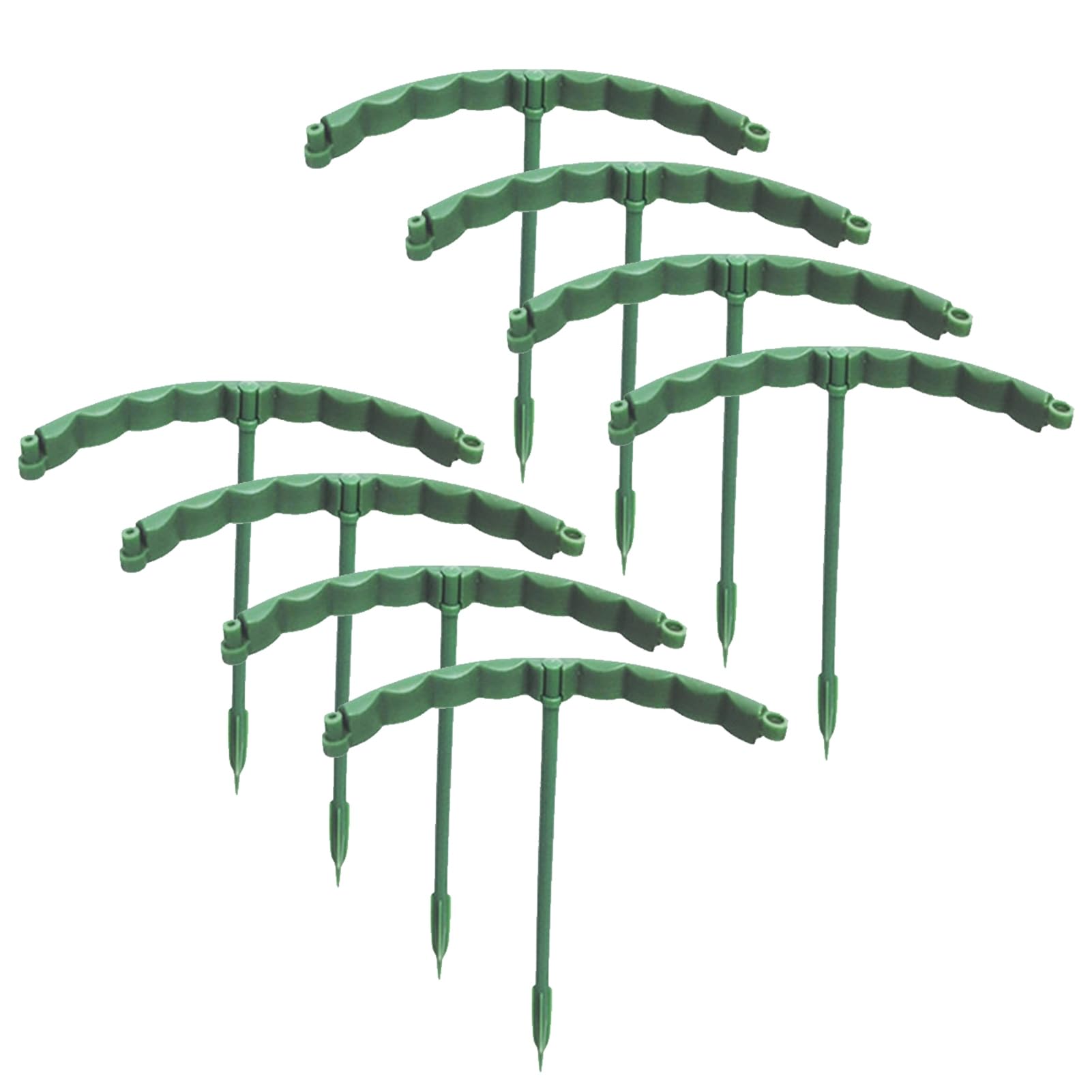 fxwtich Peony Plant Stand Semi-circle Sure Here's A Product Title for Listing Support Stakes Plastic Half Round Ring Indoor Outdoor Plants Flower Pot Climbing 8pcs Short