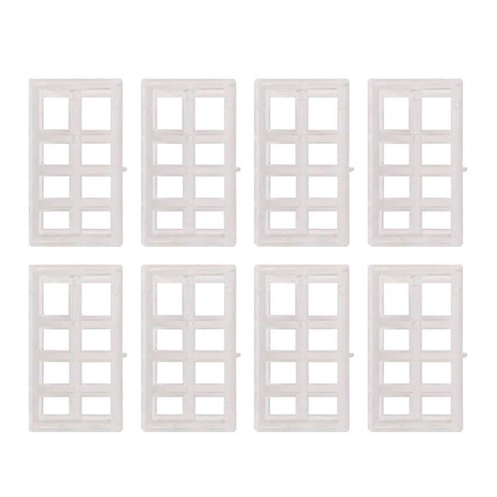 Msioytog Multicolor 8Pcs Transparents Window Blind Spacers Multipurpose Clear Spacer Block For Stability And Protecting Simple Curtain Accessories