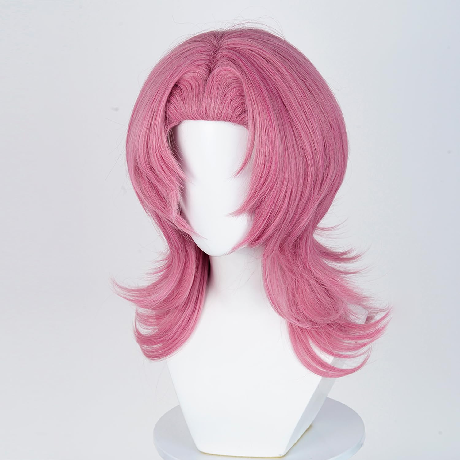 SL Wavy Blonde Ponytail Wig for Jean Cosplay,Golden Princess Hair Wigs with Pigtails Bangs + Wig Cap for Halloween Peach Costume: Pink