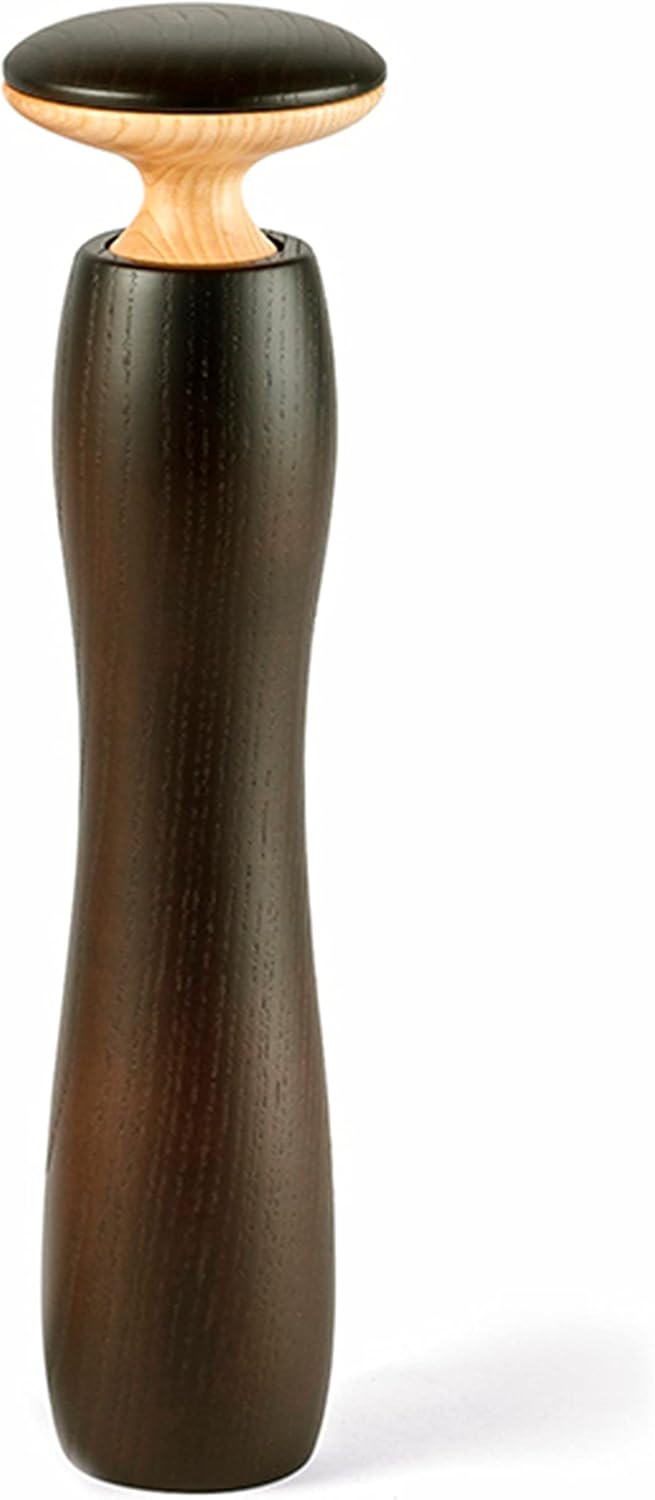 Legnoart Hercules Dark Ashwood Pepper/Salt Mill with Adjustable Ceramic Grinder, Large