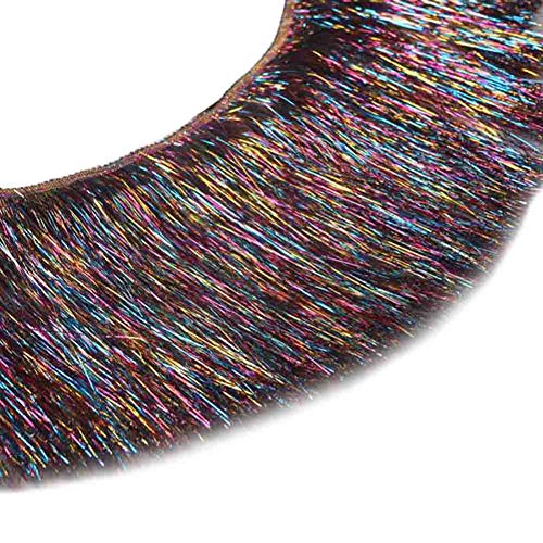 Mipper 10 Yards 4 Inch Wide Metallic Fringe Trim Diy Latin Dance Dress Clothing Accessories Xmas Party Decor Shiny Tassel Lace (Multicolor) #TOP1