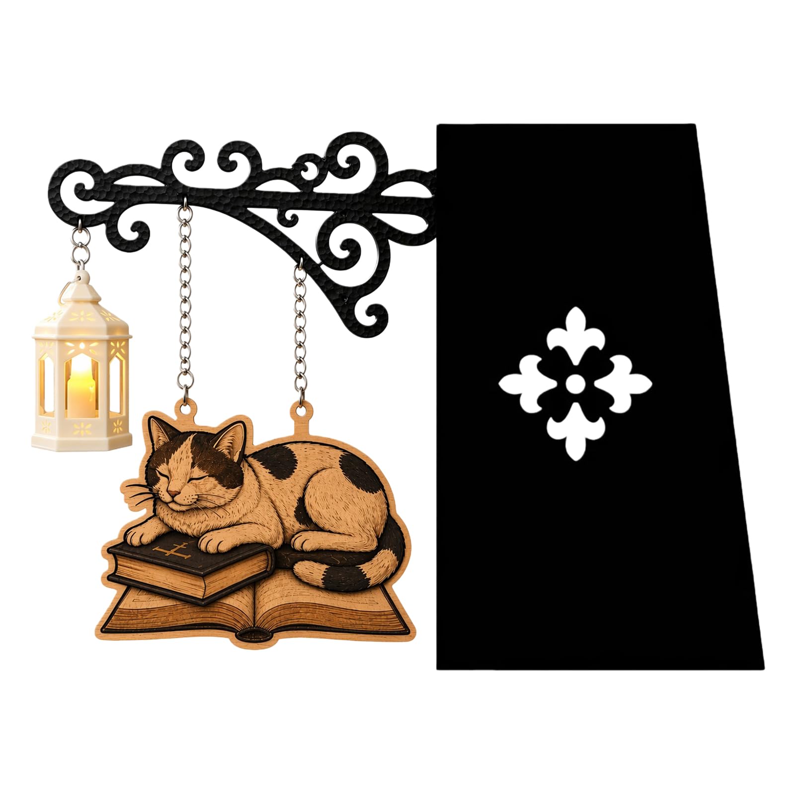 Library Lantern Decorative Bookshelf, Library Lantern Mini Bookshelf Lamp