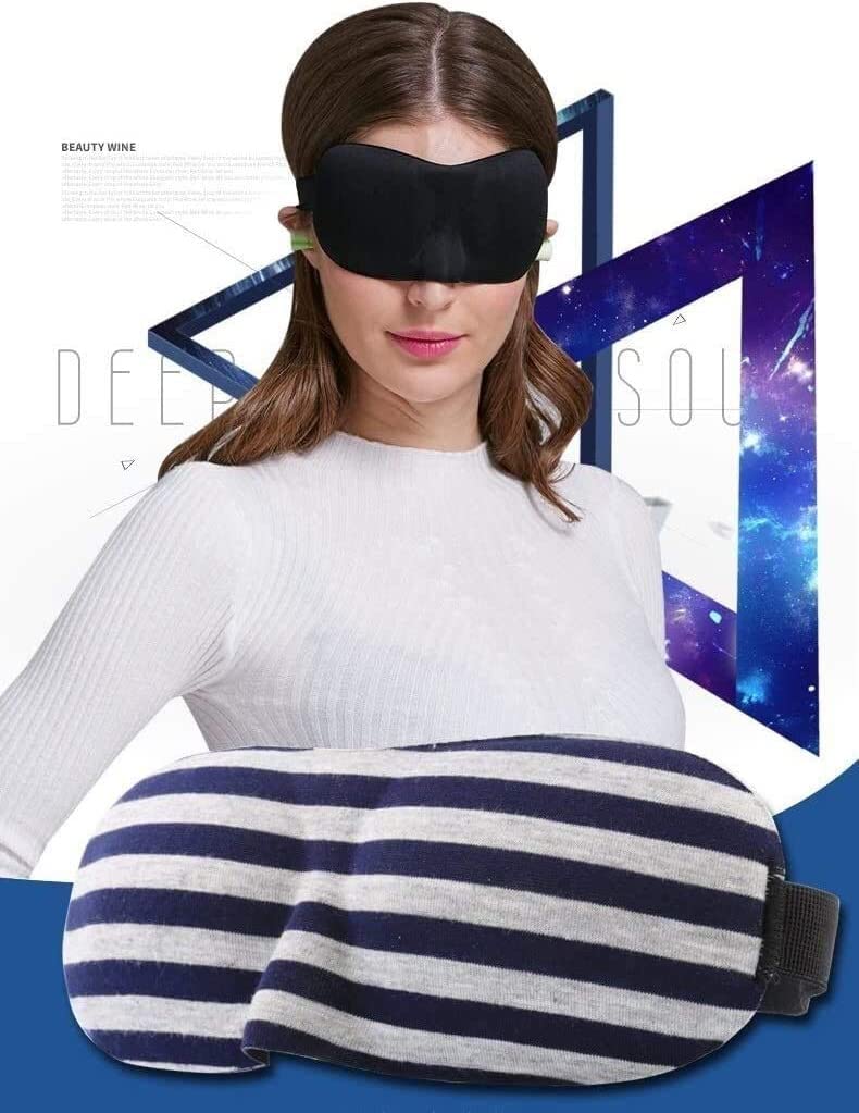 Schlafmaske for Rücken- und Seitenschläfer, lichtundurchlässig, Schlafmaske mit 3D-Nachtbindung, ultraleichte Reise-Augenabdeckung