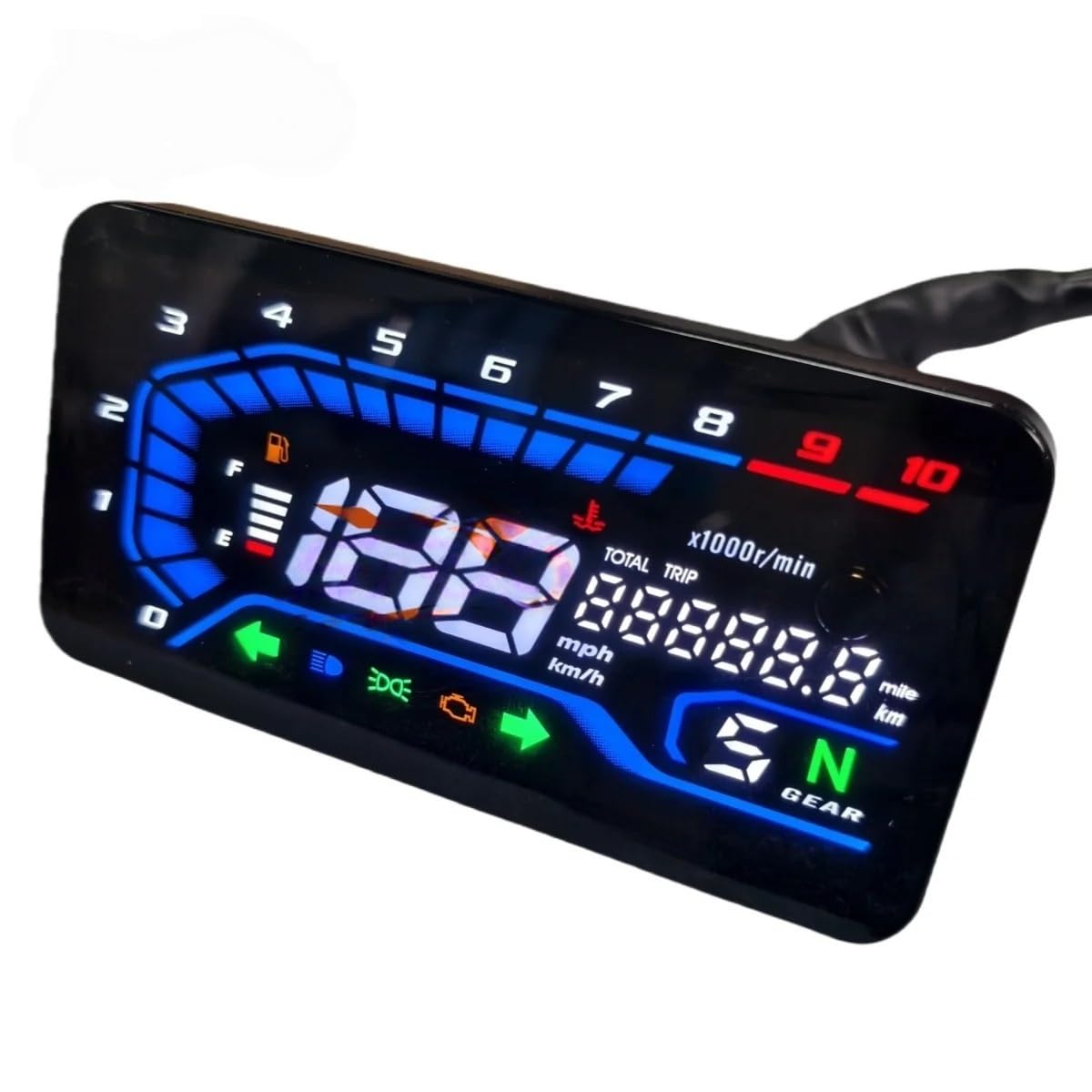 Miernika Motocykla instrumenty Uniwersalny 12V LED wodoodporny cyfrowy prędkościomierz motocyklowy RPM zmodyfikuj panel cyfrowy miernik