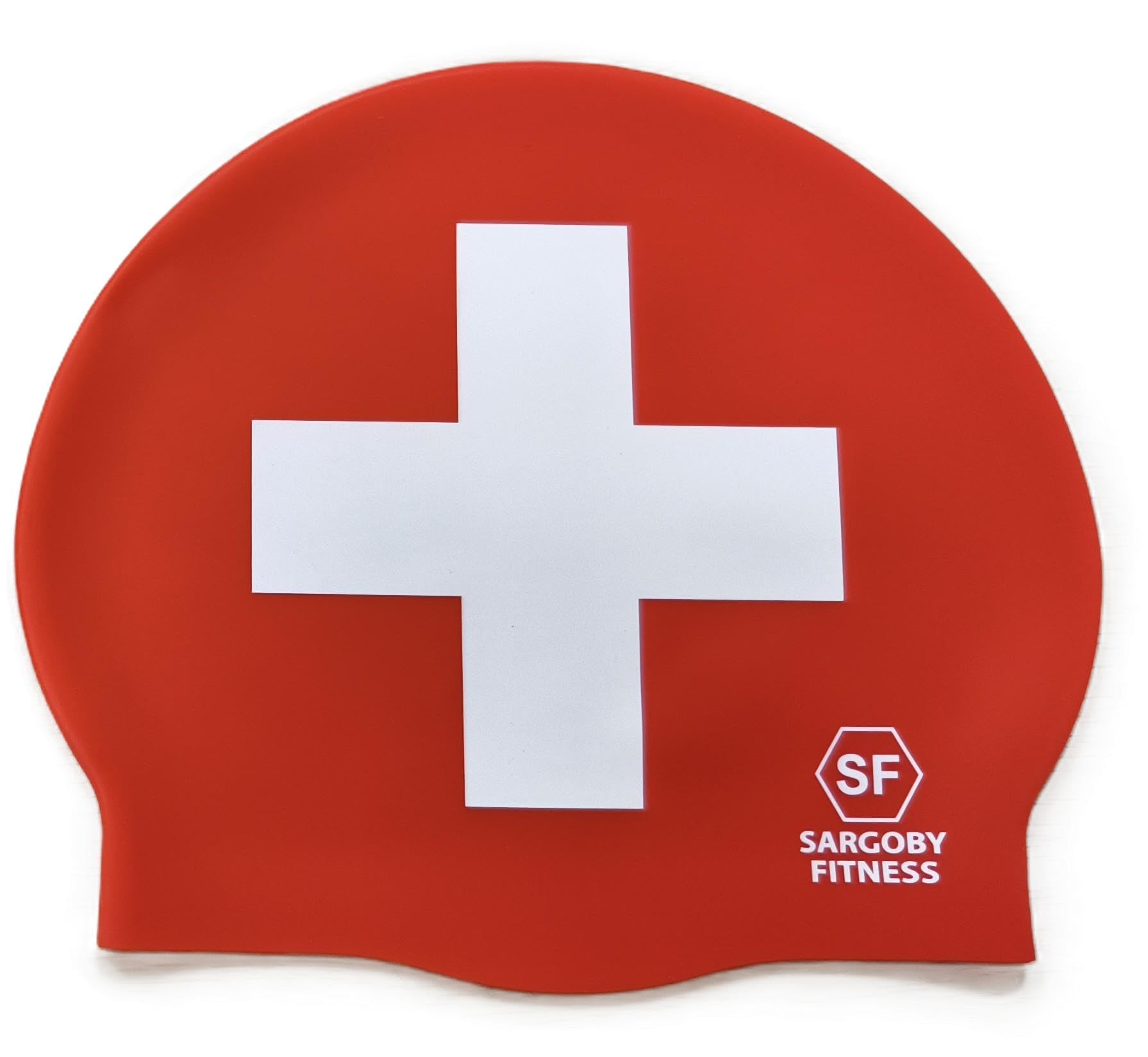 Sargoby Fitness UK Swim Cap Adult Standard-Size for Competitive or Recreational Swimmer Looking for more speed South Africa Rainbow Australia (Switzerland) — image 1