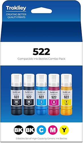 522 botellas de repuesto de tinta ET-2800 ET-4800 ET-2400 ET-2803 repuesto de repuesto de tinta para botellas de repuesto de tinta Epson 522 disponible en Yaxa Peru