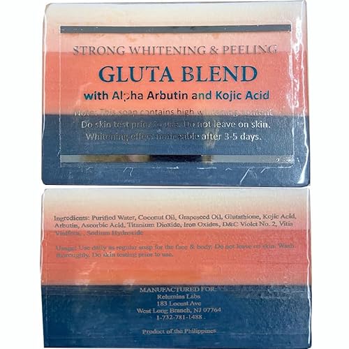 Relumins SA-GLUTABLND-65 Premium Maximum Lightening And Peeling Soap With Glutathione, Arbutin, And Kojic Acid, Rejuvenates And Clears Skin thumb #8