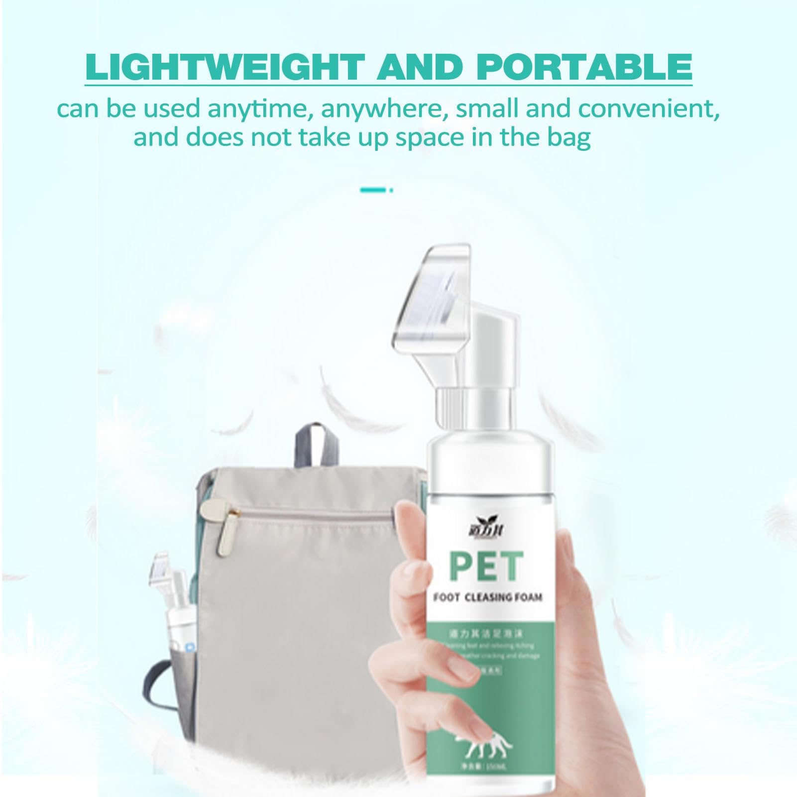 Limpiador de patas para perros | Limpiador de patas para mascotas | 150 ml limpiador de patas con cepillo de silicona | limpiador de patas de perro | Cuidado de baño con cepillo de silicona para