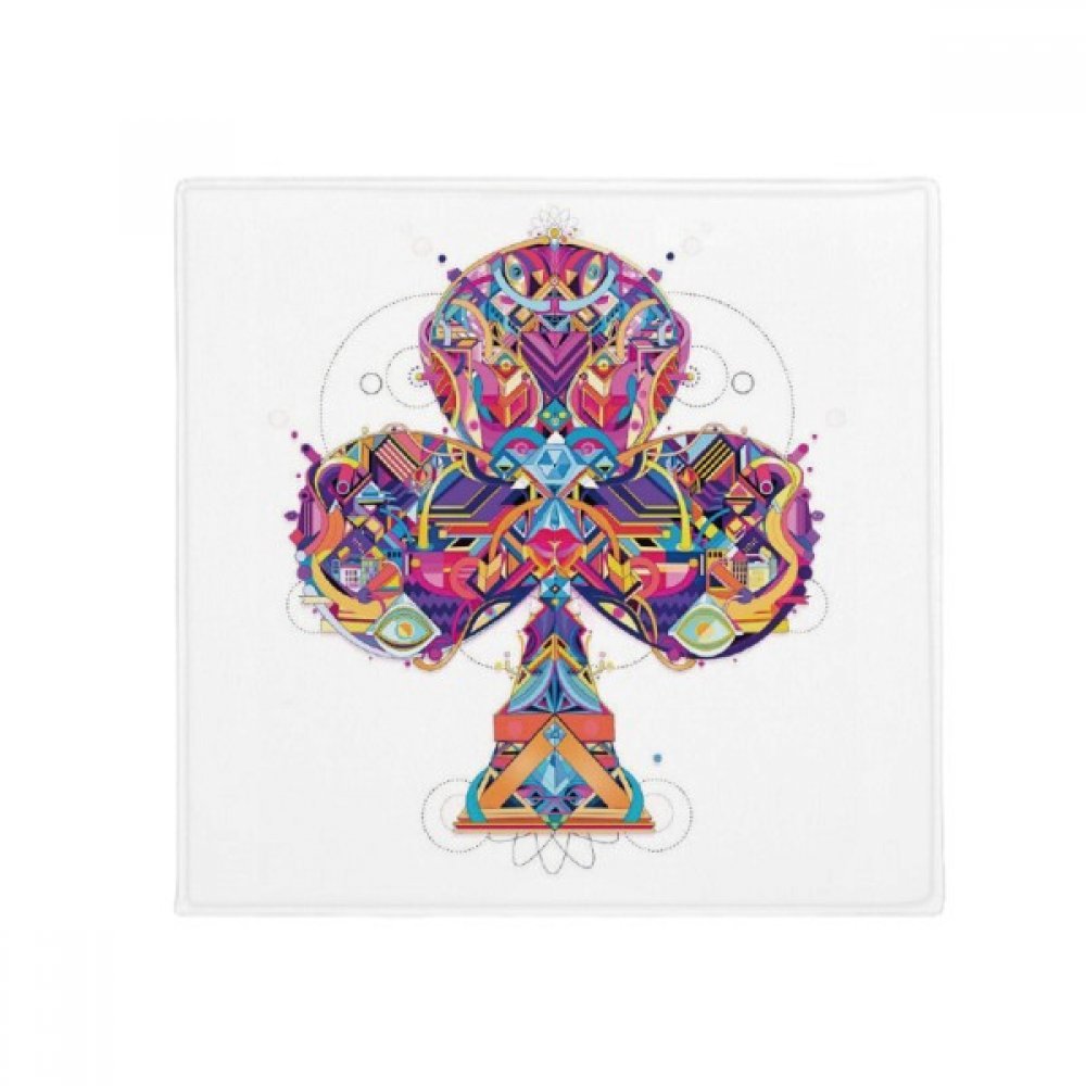Tapis de sol anti-slip motif géométrique multicolore pour porte entrée