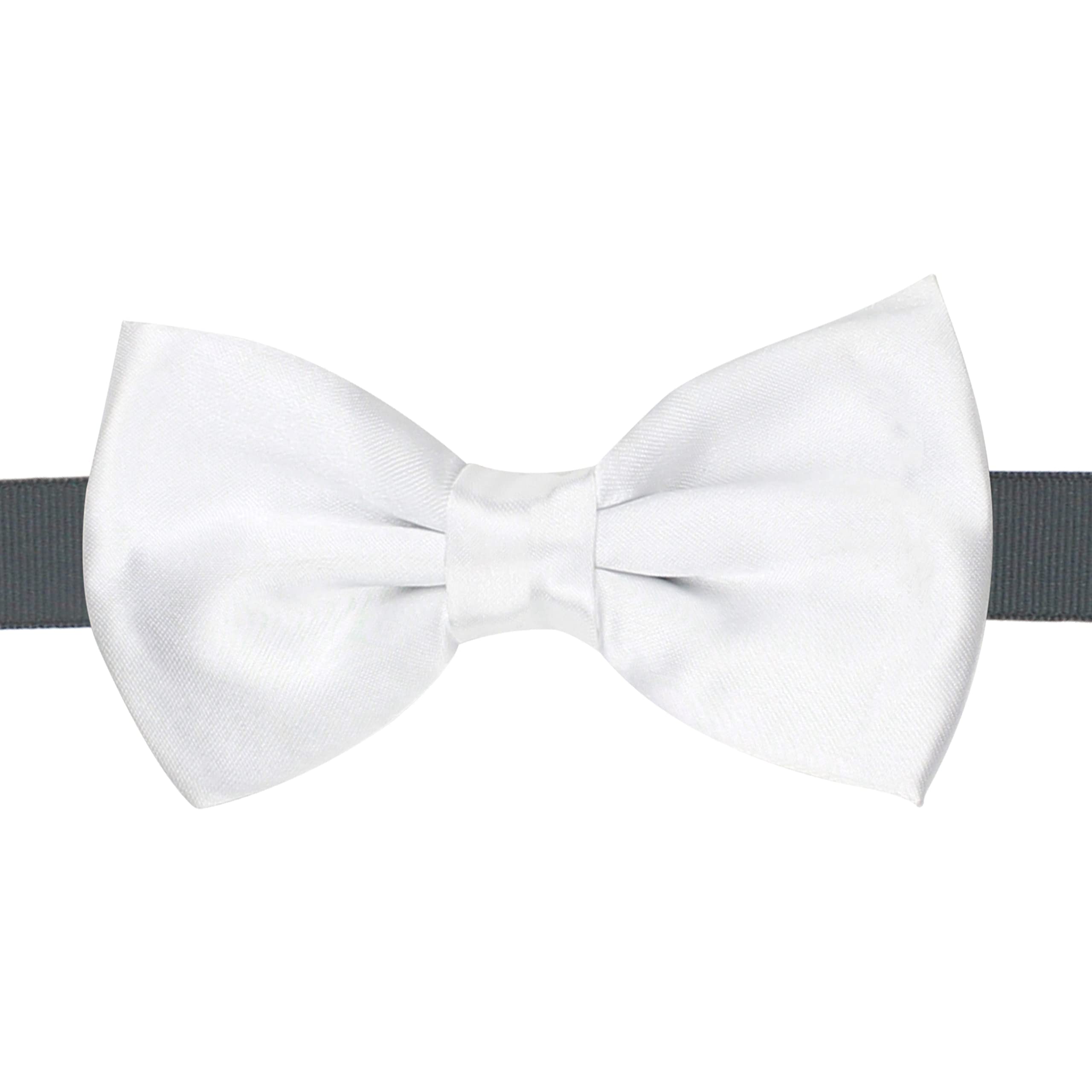 Kavove Solid Essentials White Bow Tie 3