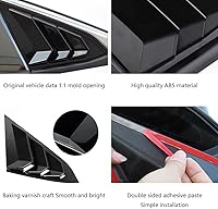Vista 4 de para Honda Civic de 10ª generación 2016-2021 Cubierta Decorativa de Persiana de Ventana Lateral Trasera Persianas de Ventana de Ventilación de Aire