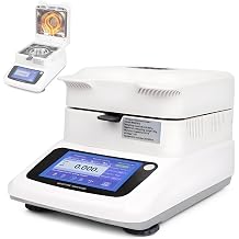 Moisture Meter,Intelligent Moisture Analyzer, 001% Readability,3 Drying Modes,40-230C Adjustable,for Food Plants Building Materials 0.005g