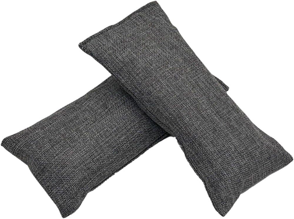 2 bolsas de carbón de bambú para purificación del aire, absorbente de olores de carbón activado, carbón de bambú activado para el hogar, coche, zapatos, buen procesamiento