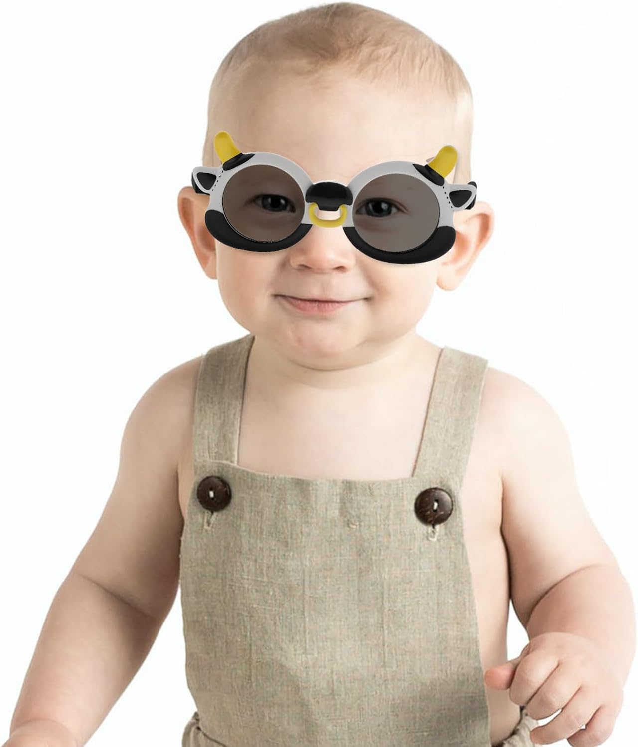 NOLITOY Polarized Boy Girl Sunglasses Soft Silicone Frame Cute for Boys and Girls Uv Protection for Outdoor Activities and Fashionable Outfits