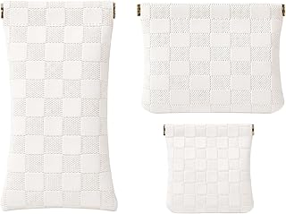 3PCS Snap Closure Small Makeup Bag for Purse,...