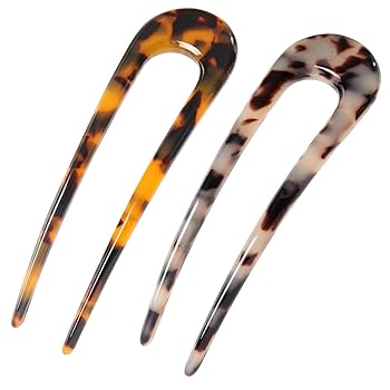 FACADE PATTERN ★ Oval hairpin 2 colors Amazon.com : Fsmiling French Hair Pins Tortoise Shell U