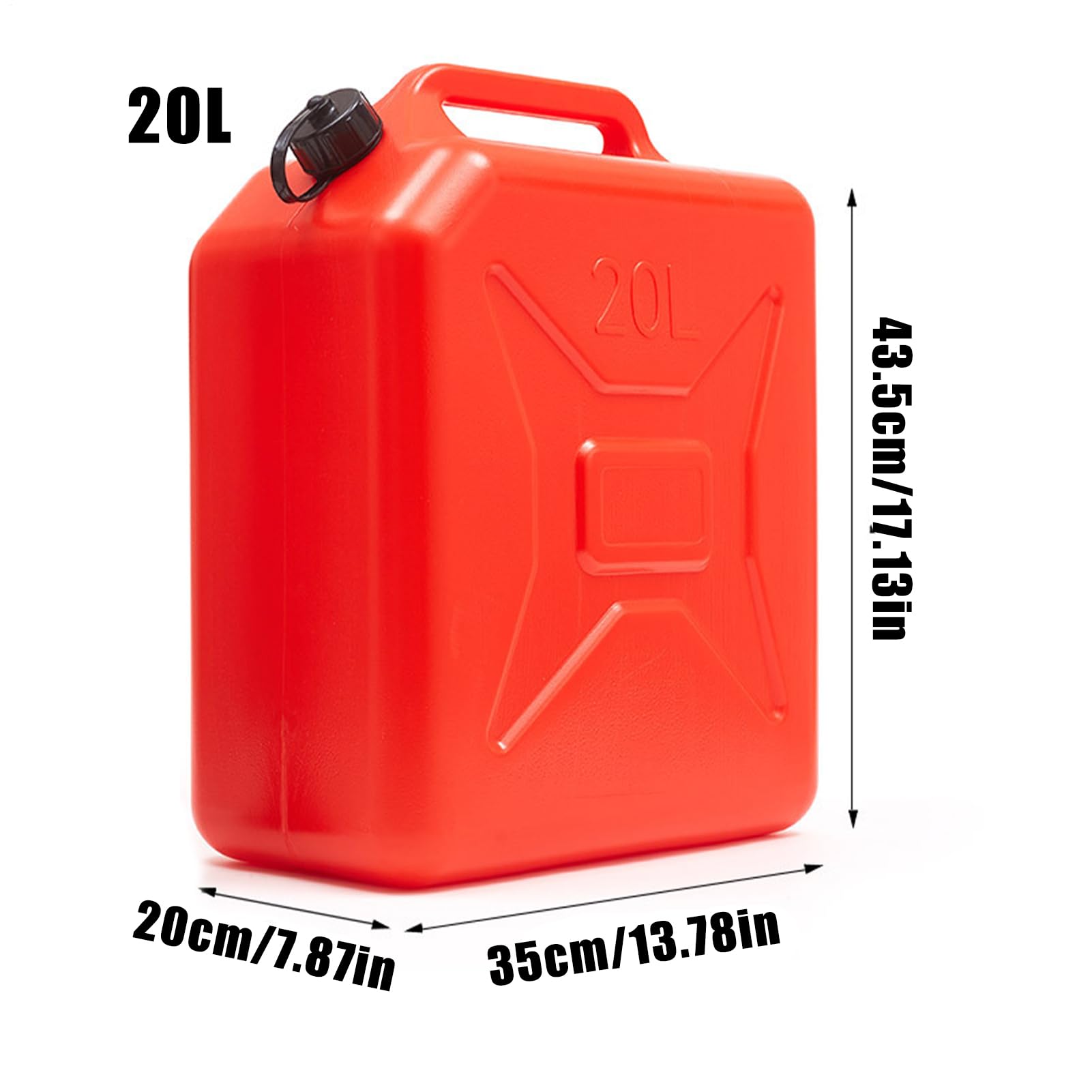 Depósito De Para Calentador Almacenamiento Máquinas | Barril Paredes Gruesas Apto Para Coche Motocicleta Camión Cortacésped Tractor Repostaje Gasolina De 5/10/20 Litros