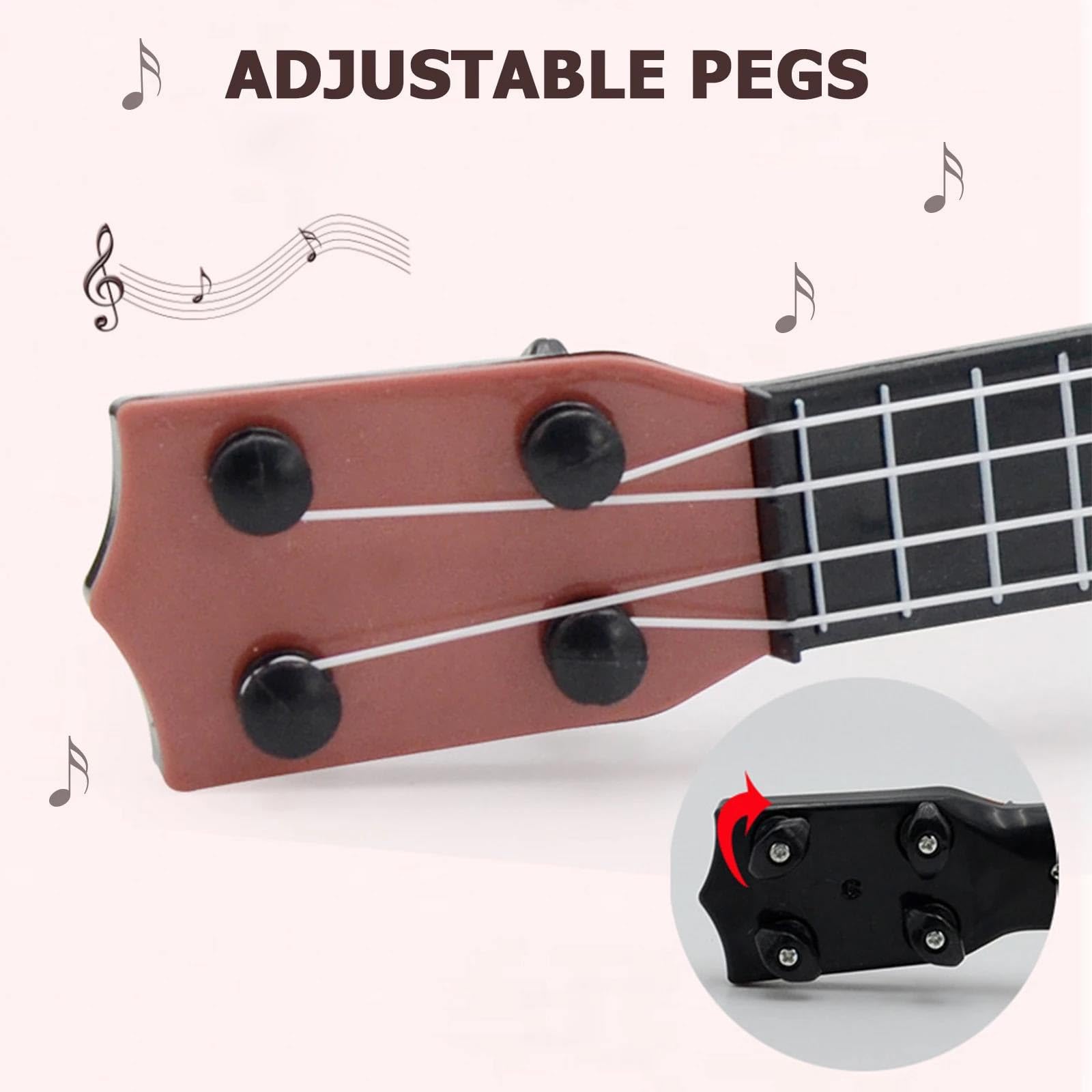 Principianti Ukulele Strumenti Musicali A Corda Classici Per Principianti Mini Ukulele Esercitarsi Suonare(Brown)