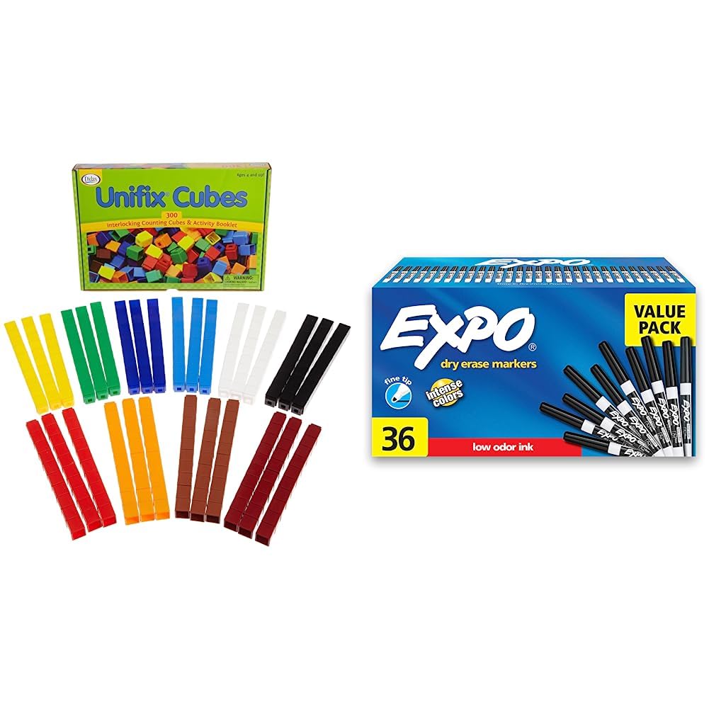Unifix 2300 Cubes Package of 30010 Colors & Expo Low