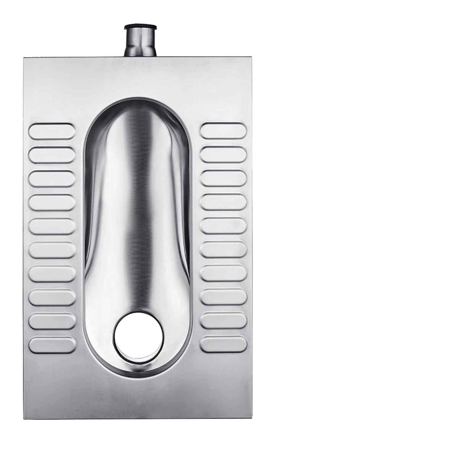 VAYEODEYU 304 Stainless Steel Squat Toilet Odorless for Public and Commercial Bathrooms(E)