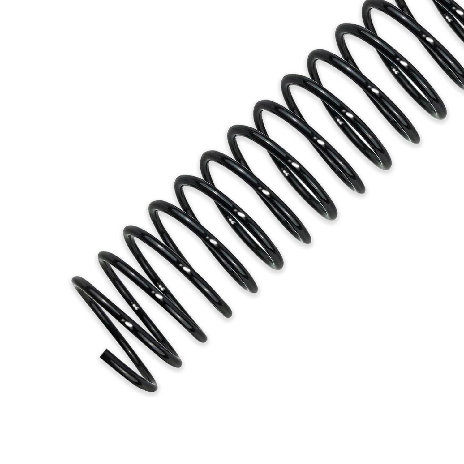 HOUYEE 50 Pack Plastic Spiral Binding Coils, 20mm (3/4"),170 Sheets Capacity,4:1 Pitch, 48 Loops, for Letter Size (Black)