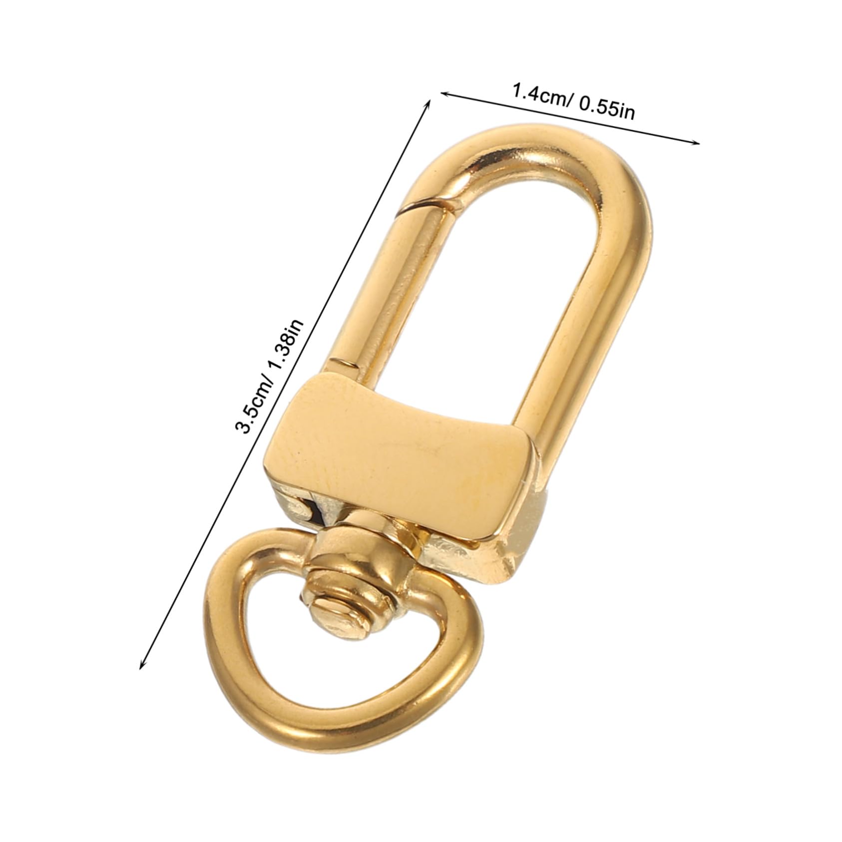 10 Piezas Ganchos Giratorios Inoxidable Clips de con Mecanismo Rápido Ganchos para Llaveros Fabricación de Joyas Accesorios para Bolsas Resistentes y Antióxido