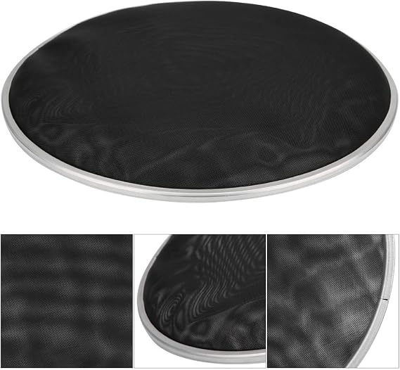 10 Inch Drum Head Silent Skin, Double Layer High Elasticity Nylon Mesh for Drum Set, with Smooth Polished Steel Ring for Noise Reduction Practice