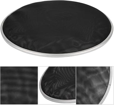 10 Inch Drum Head Silent Skin, Double Layer High Elasticity Nylon Mesh for Drum Set, with Smooth Polished Steel Ring for Noise Reduction Practice