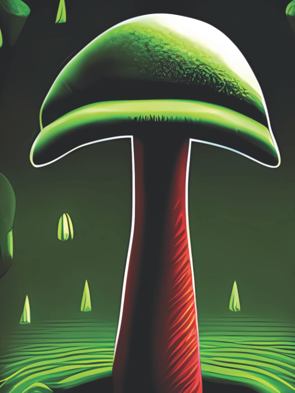 Sketchbook- Alien Shrooms #1: 120 blank bordered pages