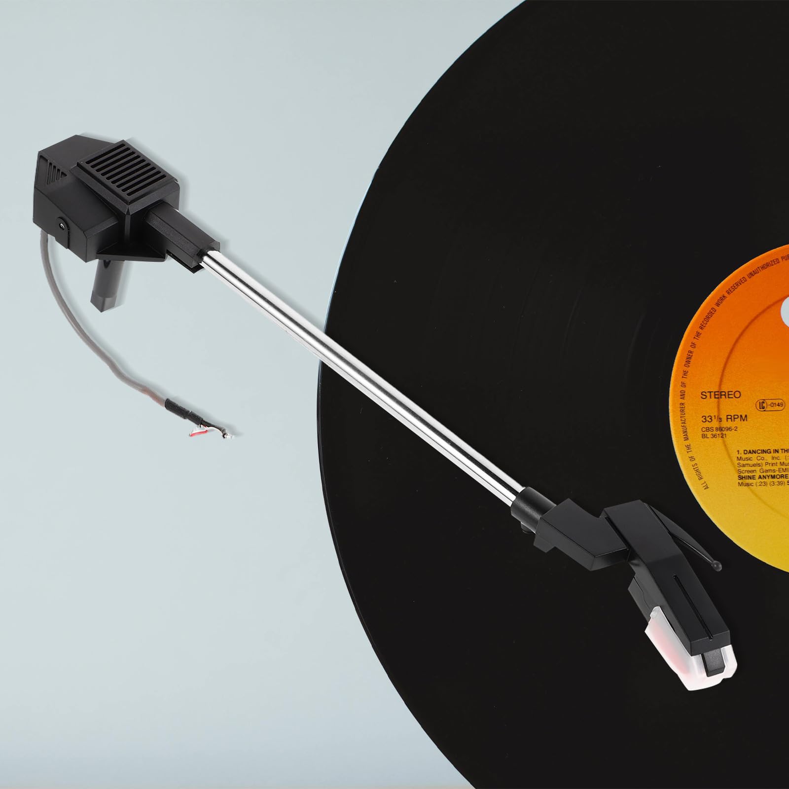 Brazo Fonocaptor Completo para Tocadiscos de Vinilo, Incluye Aguja y Mecanismo para Reparación y Levantamiento de Brazo en Gramófonos