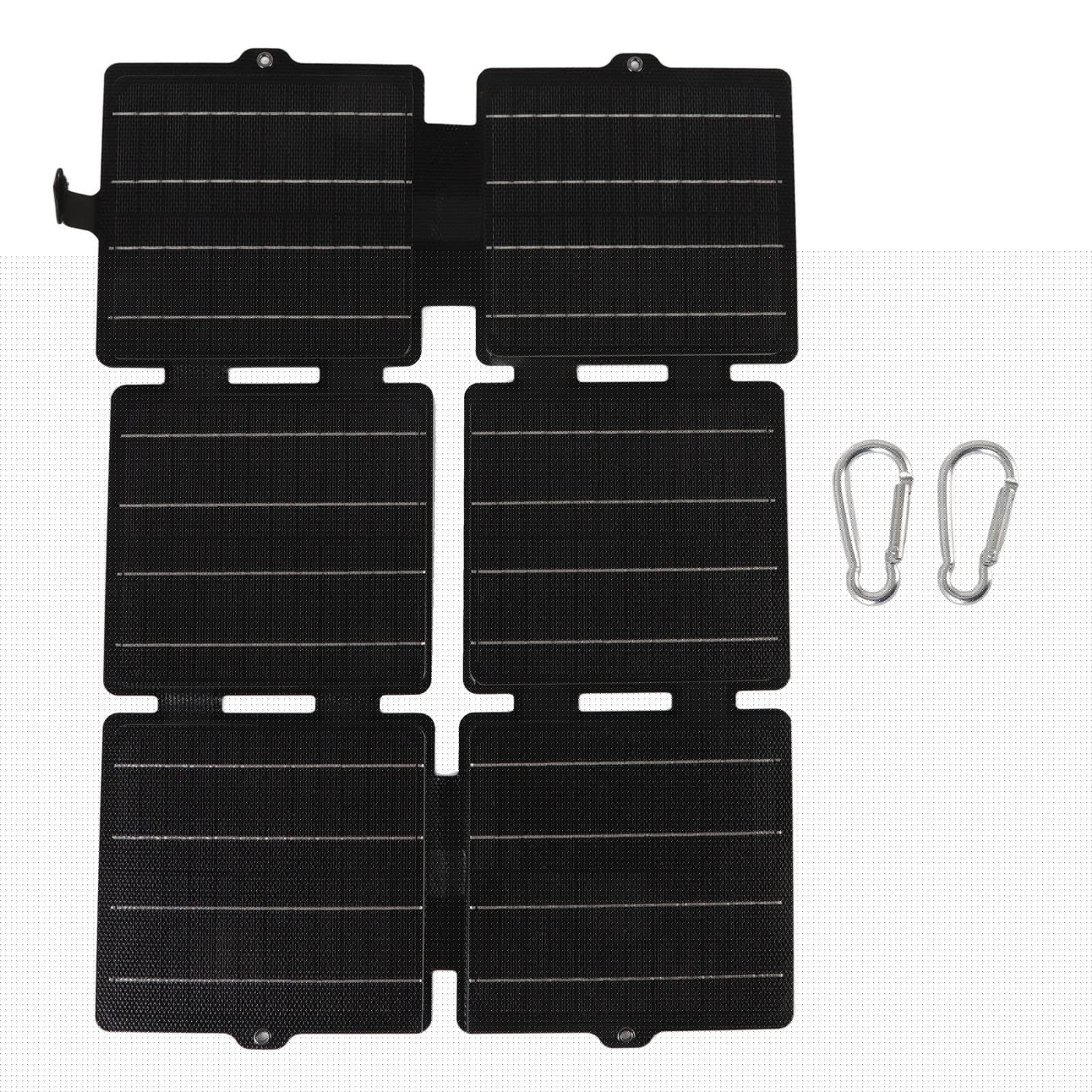 Panneau Solaire 30 W, Panneau Solaire Portable USB IPX6 étanche monocristallin Pliable Chargeur de Panneau Solaire léger Forte Puissance for Camping en Plein air randonnée Camping-Car